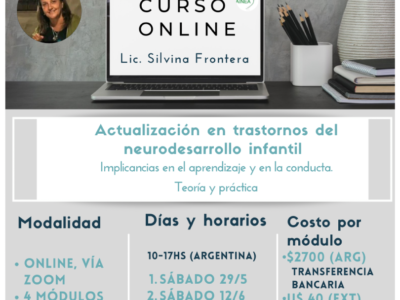 CURSO ONLINE DE “ACTUALIZACIÓN EN TRASTORNOS DEL NEURODESARROLLO INFANTIL»