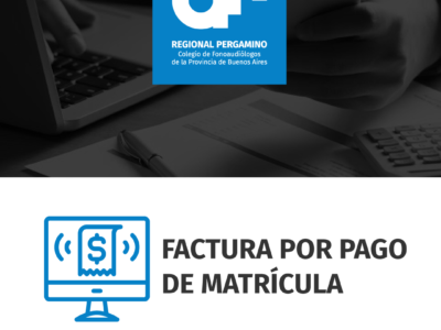 FACTURA POR PAGO DE MATRÍCULA