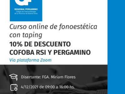 Curso online de “fonoestética con taping»