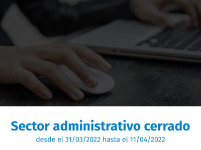 Sector administrativo cerrado