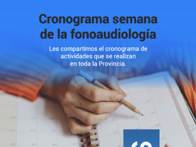 CRONOGRAMA SEMANA DE LA FONOAUDIOLOGÍA