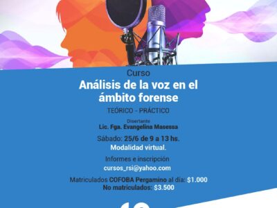 Análisis de la voz en el ámbito forense