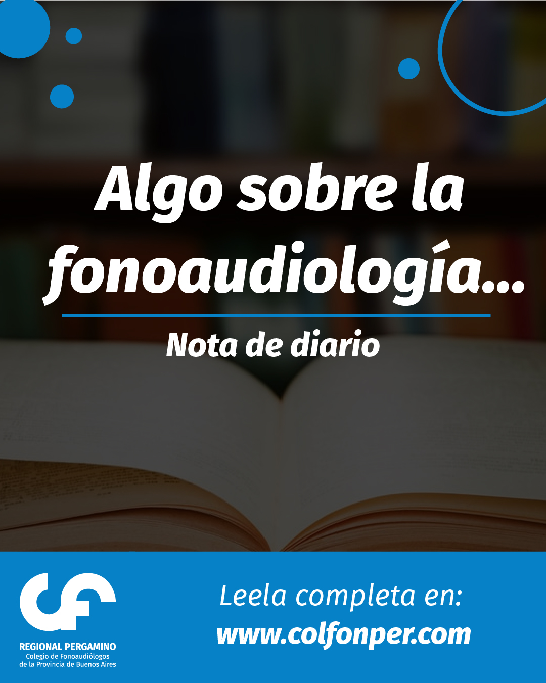 Algo sobre la fonoaudiología…